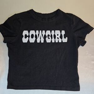 Crop Top Cowgirl Print Y2k Streetwear Feastival Western